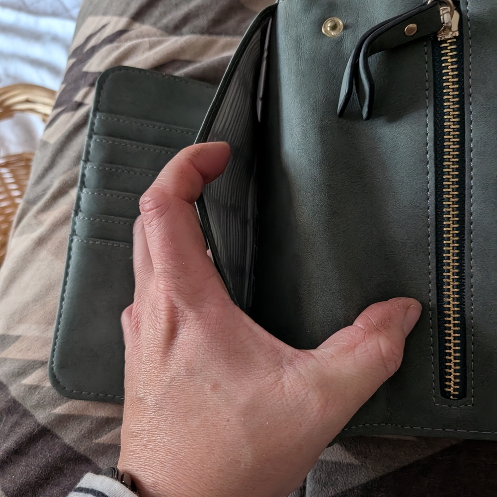 Stylish Gray Women's Wallet - Picture 2 of 8